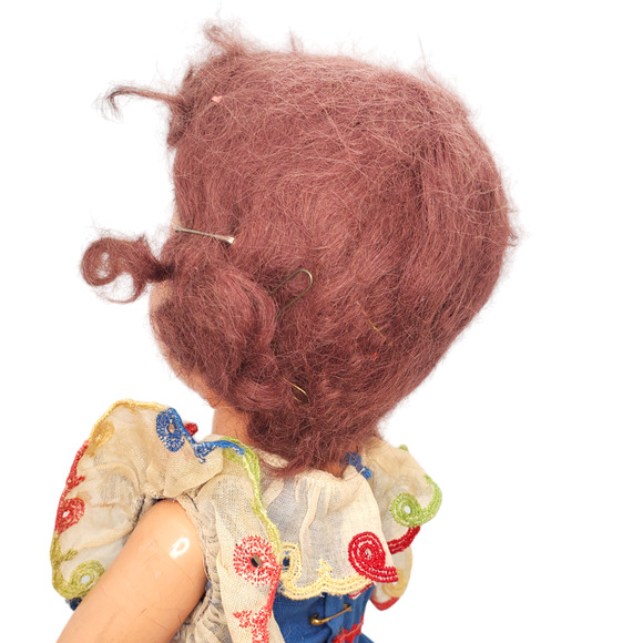 Vintage Composite Doll 15 in Unmarked - Picture 11 of 16